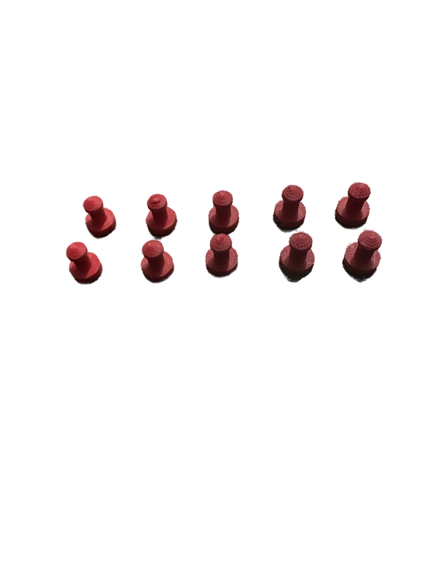 Lot de 10 clips rouge de fixation pour bagues d’attaches souples